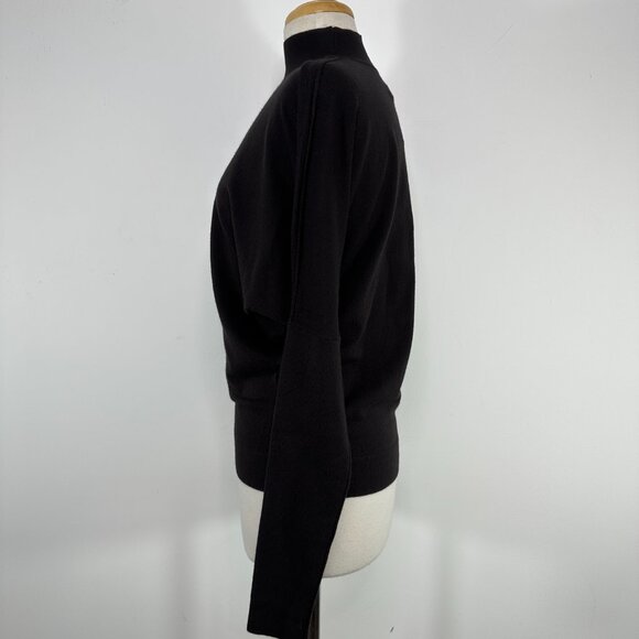 NWT Pilcro Anthropologie Womens M Turtleneck Pullover Sweater Long Sleeve Black - Picture 7 of 16
